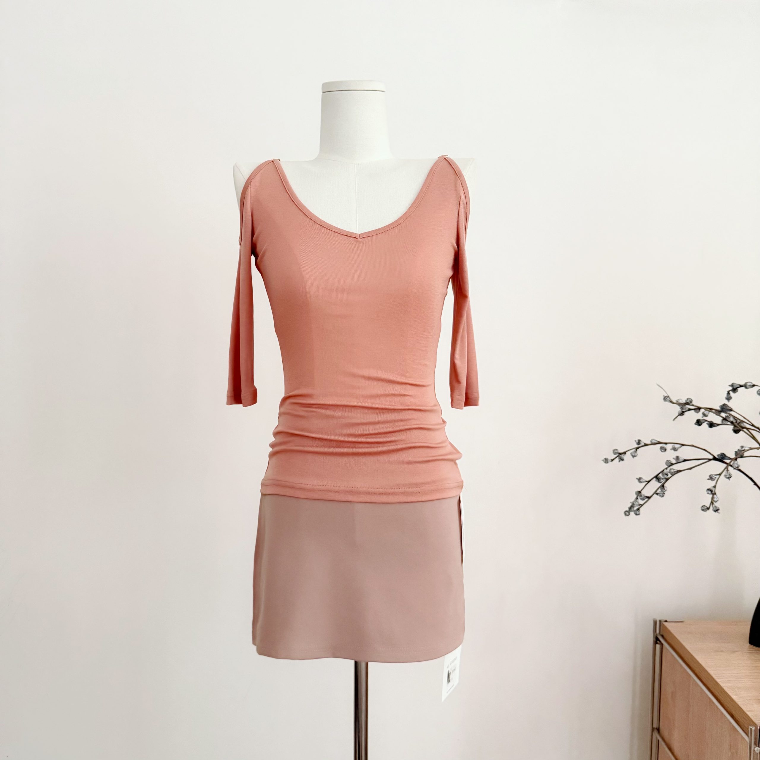 Salmon Women's Slim Fit Knit Top Casual Summer 2026