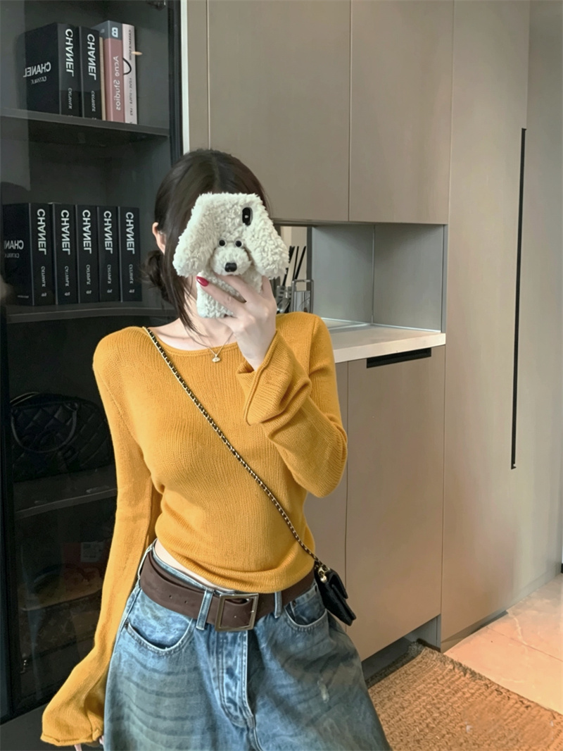 Women's Flared Sleeve Long Sleeve Knit Sweater Top - Image 4
